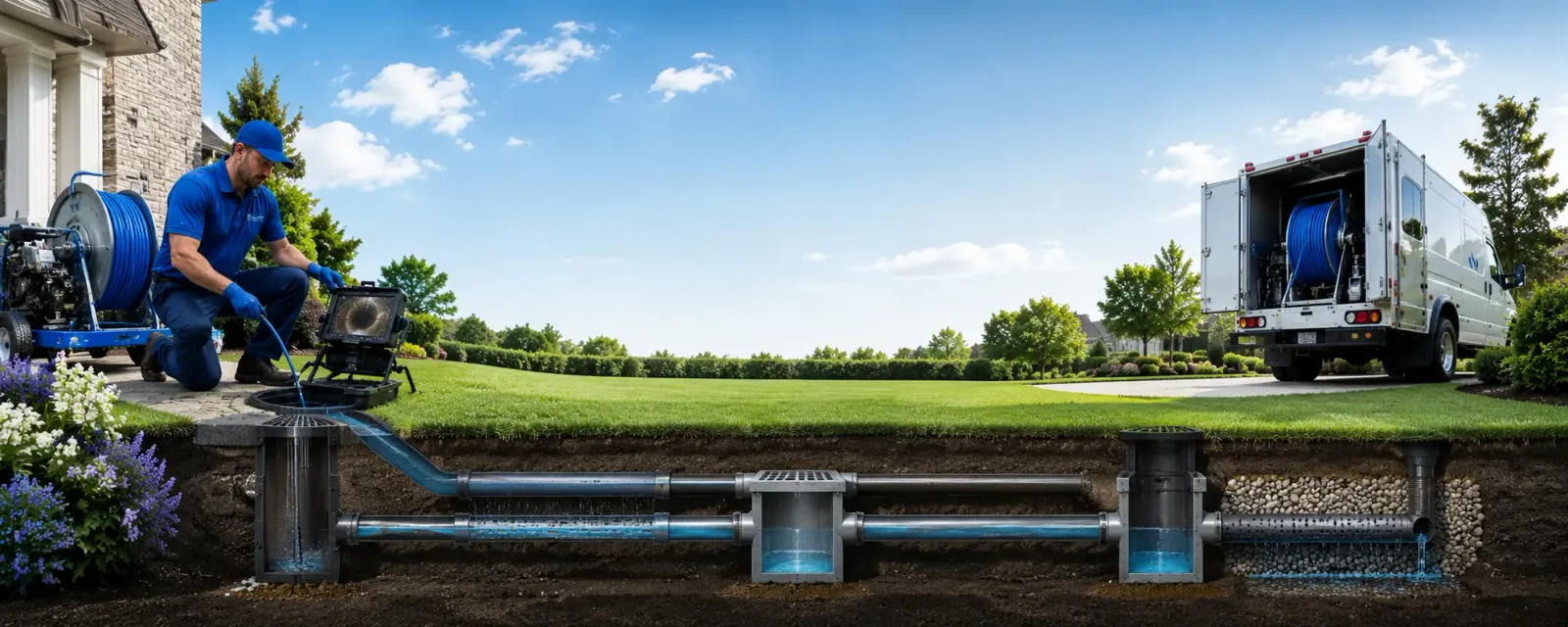 Outdoor drain cleaning information for Rodney, MI
